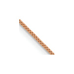Load image into Gallery viewer, 14K Rose Gold .70mm Box Link Chain Necklace Length 16'' inches
