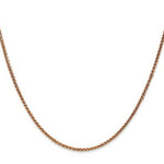 Load image into Gallery viewer, 14K Rose Gold 1.4mm Spiga Chain Necklace Length 16'' inches