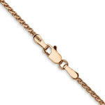 Load image into Gallery viewer, 14K Rose Gold 1.4mm Spiga Chain Necklace Length 16'' inches