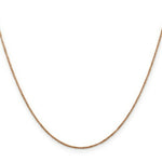 Load image into Gallery viewer, 14K Rose Gold .7mm Ropa Chain Necklace Length 16'' inches