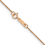 Load image into Gallery viewer, 14K Rose Gold .7mm Ropa Chain Necklace Length 16'' inches