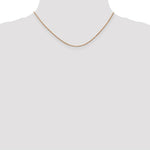 Load image into Gallery viewer, 14K Rose Gold 1mm Box Link Chain Necklace Length 16'' inches