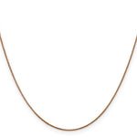 Load image into Gallery viewer, 14k Diamond-cut Rose Gold .65mm Spiga Chain length: 16 inches