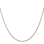 Load image into Gallery viewer, 14K Yellow Gold Diamond-cut Rose Gold 1mm Spiga Chain Necklace Length 16'' inches