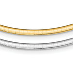 Load image into Gallery viewer, Sterling Silver and 14k Gold-plated 3mm Reversible Cubetto Necklace 16'' length