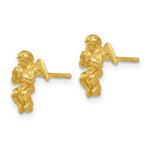 Load image into Gallery viewer, 14K Yellow Gold Polished & Diamond-Cut Angel Earrings