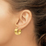 Load image into Gallery viewer, 14K Yellow Gold Hoop Earrings 15mm length