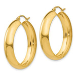 Load image into Gallery viewer, 14K Yellow Gold Hoop Earrings 18mm length