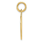 Load image into Gallery viewer, 14K Yellow Gold Heart Disc Charm 23mm Diameter