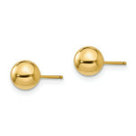 Load image into Gallery viewer, 14K Yellow Gold Madi K Polished 6mm Ball Post Earrings