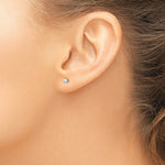 Load image into Gallery viewer, 14K White Gold Madi K Polished 3mm Ball Post Earrings