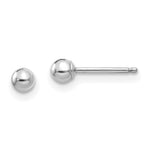 Load image into Gallery viewer, 14K White Gold Madi K Polished 3mm Ball Post Earrings