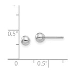Load image into Gallery viewer, 14K White Gold Madi K Polished 4mm Ball Post Earrings