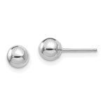 Load image into Gallery viewer, 14K White Gold Madi K Polished 5mm Ball Post Earrings