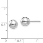 Load image into Gallery viewer, 14k Madi K White Gold Polished 7mm Ball Post Earrings