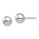 Load image into Gallery viewer, 14k Madi K White Gold Polished 7mm Ball Post Earrings