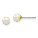 Load image into Gallery viewer, 14K Yellow Gold Madi K 4mm FW Cultured Pearl Earrings