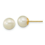 Load image into Gallery viewer, 14K Yellow Gold Madi K 7mm FW Cultured Pearl Earrings