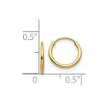 Load image into Gallery viewer, 14K Yellow Gold Madi K Endless 8mm Hoop Earrings