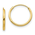 Load image into Gallery viewer, 14K Yellow Gold Madi K Collection Endless Hoop Earrings