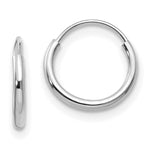 Load image into Gallery viewer, 14K White Gold Madi K Endless 8mm Hoop Earrings