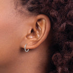 Load image into Gallery viewer, 14K Madi K White Gold Endless 12mm Hoop Earrings