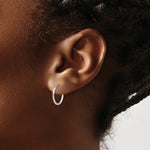 Load image into Gallery viewer, 14k Madi K White Gold Endless Hoop Earrings