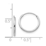 Load image into Gallery viewer, 14k Madi K White Gold Endless Hoop Earrings