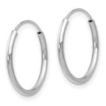 Load image into Gallery viewer, 14K Madi K White Gold Endless Hoop Earrings