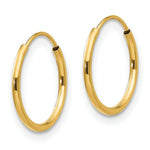 Load image into Gallery viewer, 14K Yellow Gold Madi K Collection Endless Hoop Earrings