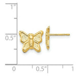 Load image into Gallery viewer, 14K Yellow Gold Madi K Butterfly Post Earrings