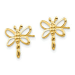 Load image into Gallery viewer, 14K Yellow Gold Madi K Dragonfly Post Earrings