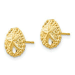 Load image into Gallery viewer, 14K Yellow Gold Madi K Sand Dollar Post Earrings