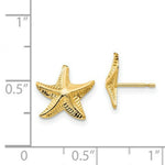 Load image into Gallery viewer, 14K Yellow Gold Madi K Starfish Post Earrings