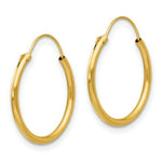 Load image into Gallery viewer, 14K Yellow Gold Madi K Collection Hoop Earrings