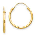 Load image into Gallery viewer, 14K Yellow Gold Madi K Collection Hoop Earrings