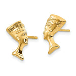 Load image into Gallery viewer, 14K Yellow Gold Madi K Nefertiti Post Earrings