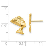 Load image into Gallery viewer, 14K Yellow Gold Madi K Nefertiti Post Earrings