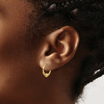 Load image into Gallery viewer, 14K Yellow Gold Madi K Endless Hoop w/Bead Earrings