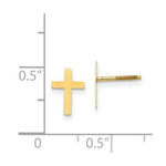 Load image into Gallery viewer, 14K Yellow Gold Madi K Cross Post Earrings