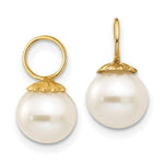 Load image into Gallery viewer, 14K Yellow Gold Madi K Freshwater Cultured Pearl Hoop Enhancers