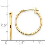 Load image into Gallery viewer, 14K Yellow Gold Madi K 1mm Hoop Earrings