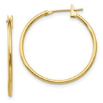 Load image into Gallery viewer, 14K Yellow Gold Madi K 26mm Hoop Earrings