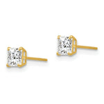 Load image into Gallery viewer, 14K Yellow Gold Madi K CZ Stud Post Earrings