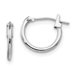 Load image into Gallery viewer, 14k White Gold Madi K 1.25mm Hoop Earrings