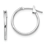 Load image into Gallery viewer, 14K White Gold Madi K 15mm Hoop Earrings