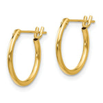 Load image into Gallery viewer, 14K Yellow Gold Madi K 12mm Half Hoop Earrings