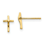 Load image into Gallery viewer, 14K Yellow Gold Madi K Polished Cross Post Earrings