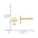 Load image into Gallery viewer, 14K Yellow Gold Madi K Polished Cross Post Earrings