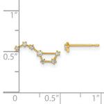Load image into Gallery viewer, 14K Yellow Gold Madi K Childrens CZ 1 Stud Star & 1 Little Dipper Post Earrings